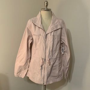 Light jacket with drawstring adjustable waist